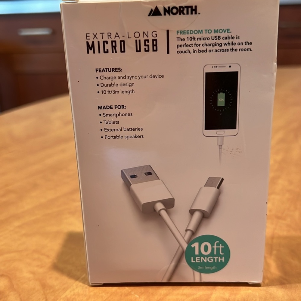 Micro USB extra long cable - Picture 2 of 2